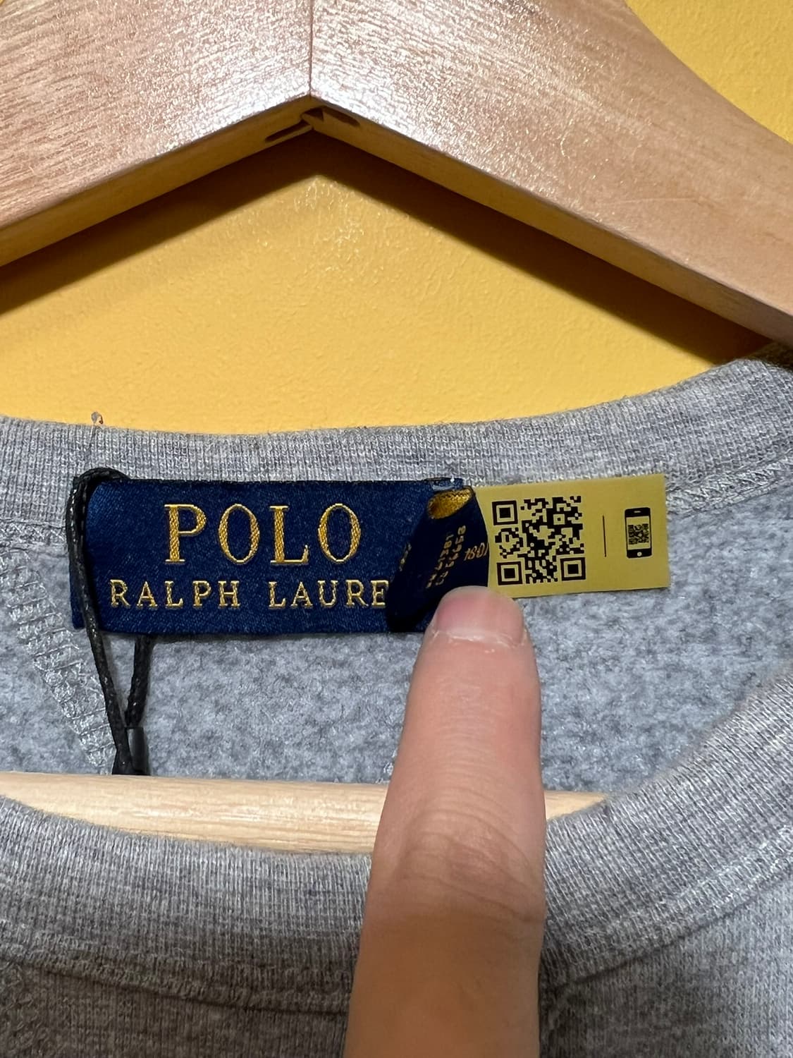 [L] 폴로 랄프로렌 그레이 크루넥 맨투맨 스웨트셔츠 포니 상품이미지6