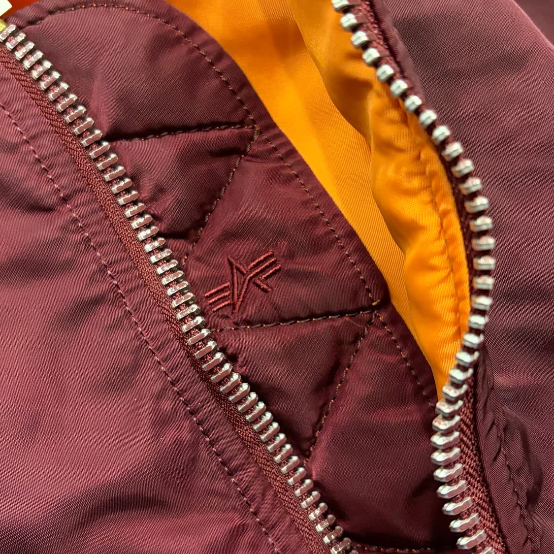 [S] 알파인더스트리 버건디 MA-1 항공 점퍼 자켓 B716 상품이미지9