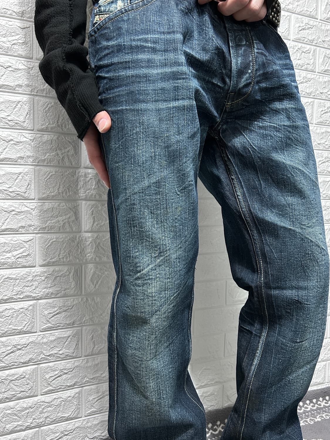 디젤 루키 하드 워싱 데님 상품이미지2