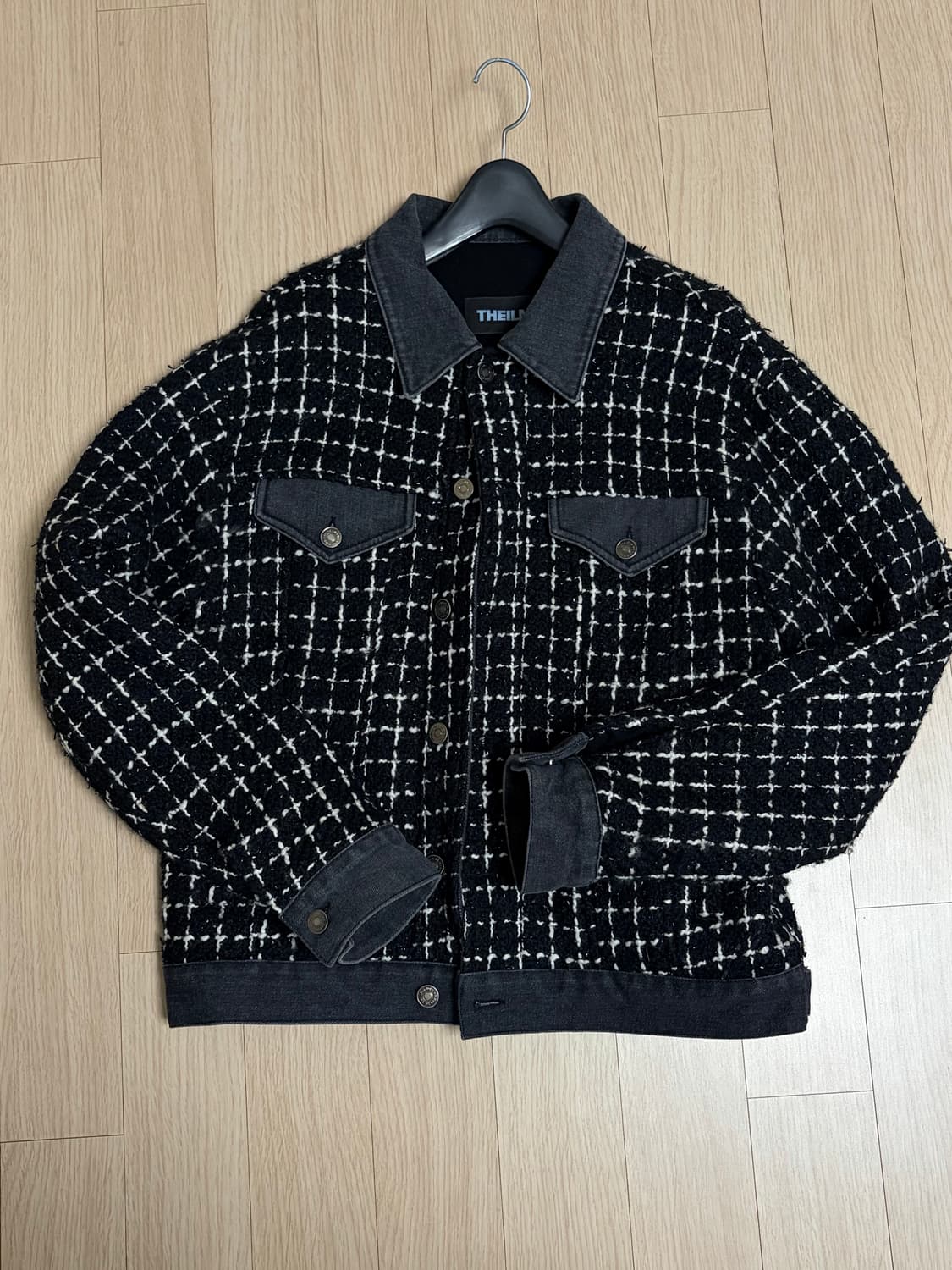 더일마 트위드 블루종 점퍼 상품이미지2