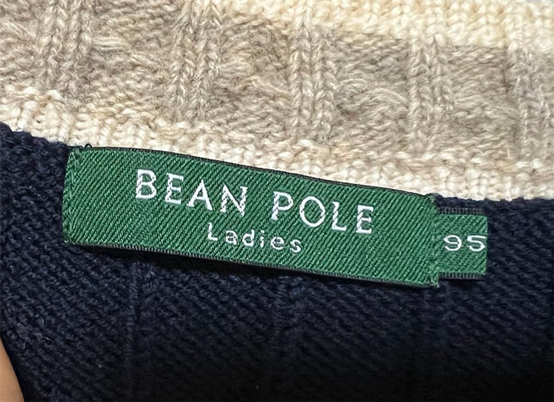 빈폴 여자 꽈배기 니트조끼 추동 S 90 55 상품이미지3