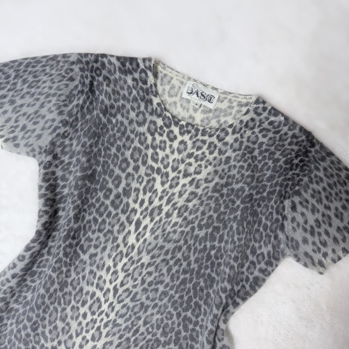 BASIC BY KRIZIA 히메갸루 오네갸루 솜사탕 레오파드 울 니트 상품이미지2
