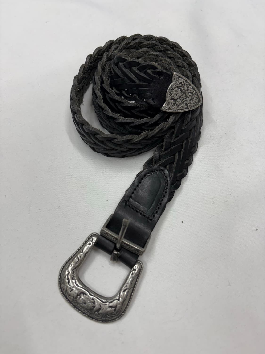 꽈베기 위빙 크롬 웨스턴 벨트 상품이미지1