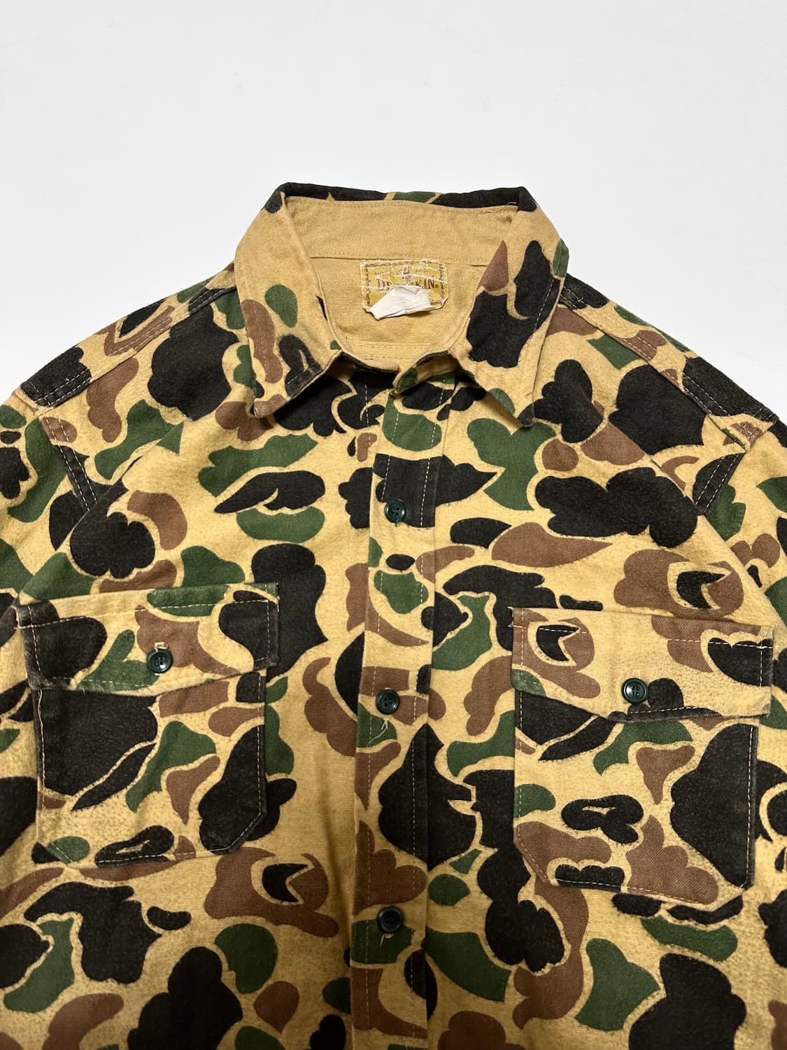 USA 빈티지 카모 코튼 셔츠자켓 상품이미지4