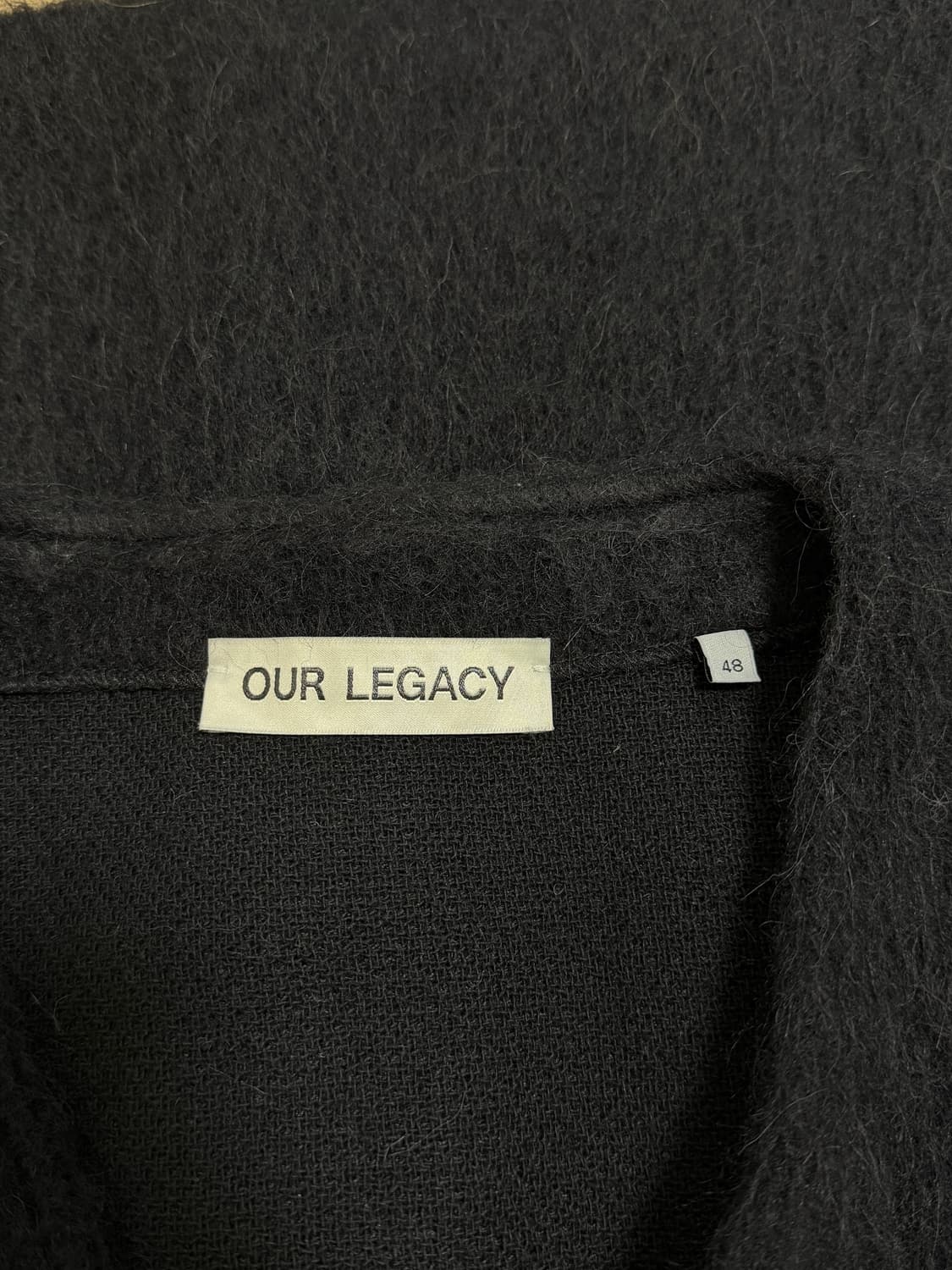 [48]아워레가시 모헤어 가디건 블랙 상품이미지3