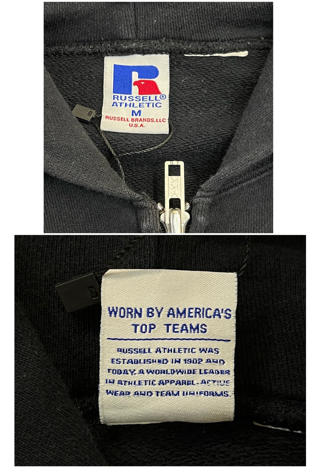 러셀 USA 후드집업 블랙 M #csz3424 상품이미지3