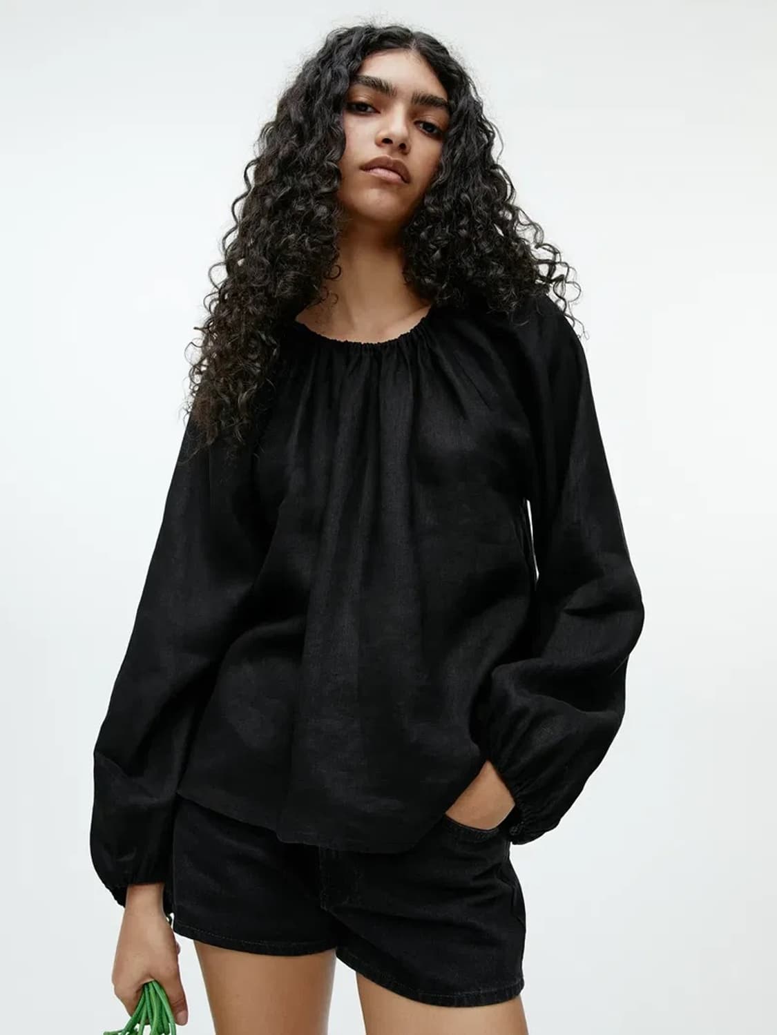 아르켓 벌룬 슬리브 블라우스 상품이미지2