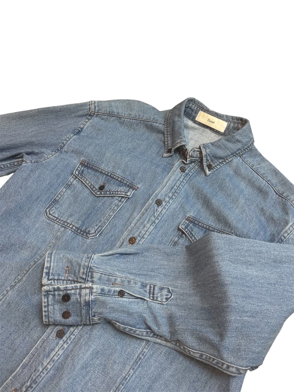 던스트 데님 셔츠 상품이미지3
