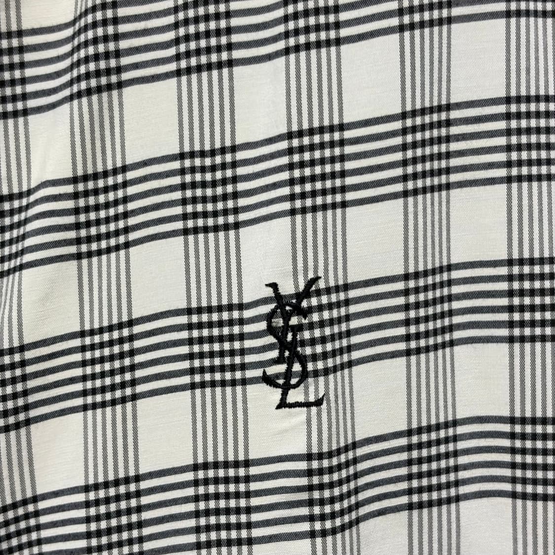 YSL 입생로랑 체크 블루종 상품이미지4