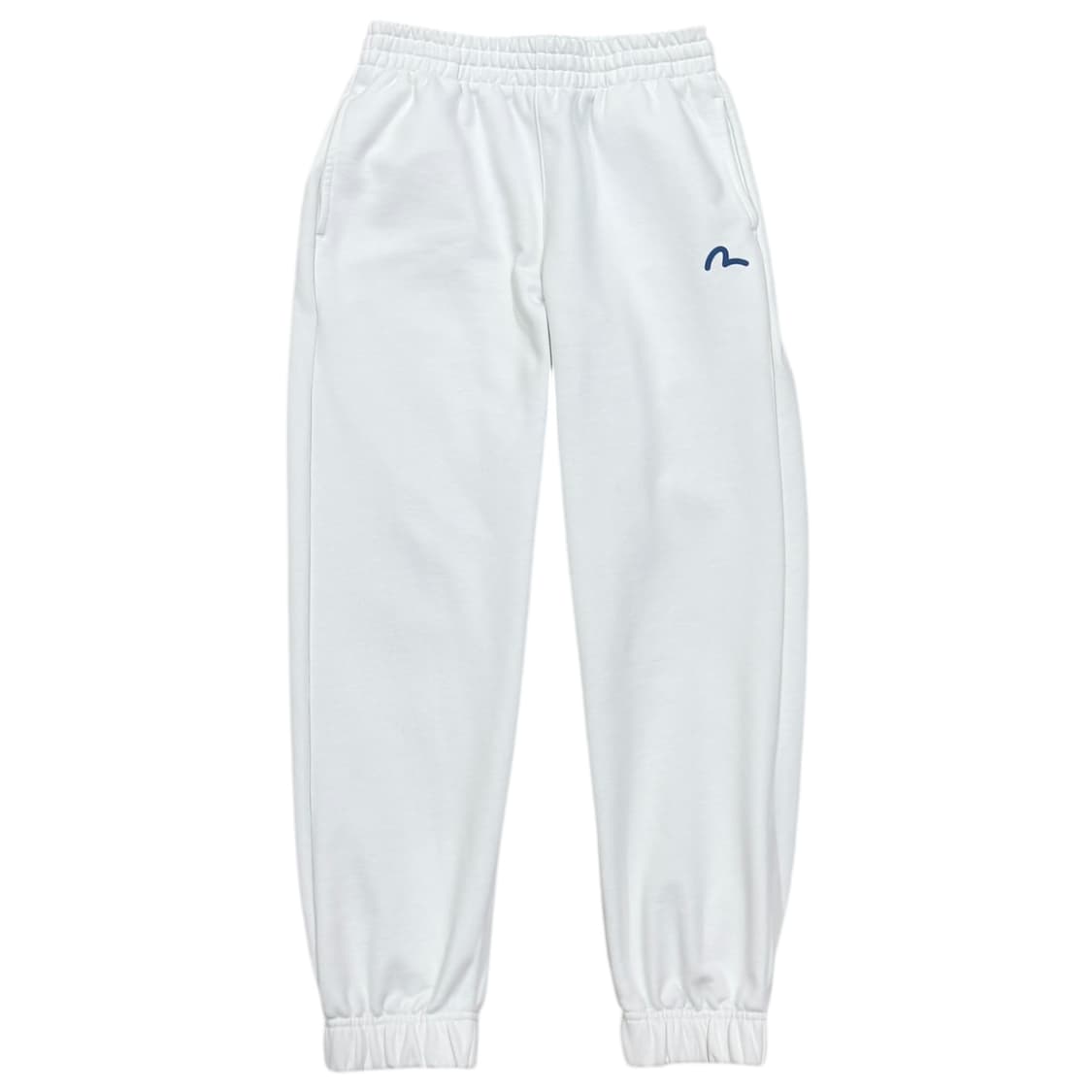 EVISU 에비수 빅로고 화이트 스웻 조거팬츠 바지 M 상품이미지3