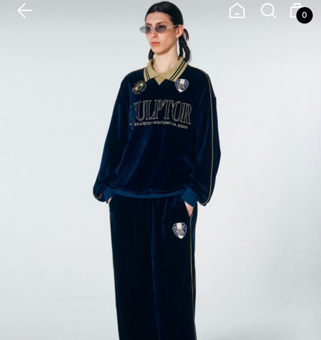 스컬프터 Velour Soccer Jersey 딥네이비 상품이미지8