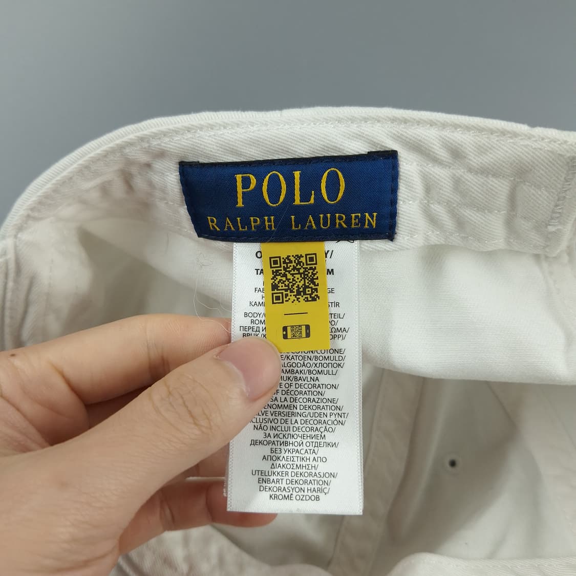 폴로랄프로렌 화이트 네이비포니 6패널 코튼 야구모자 볼캡 모자 FREE 상품이미지8