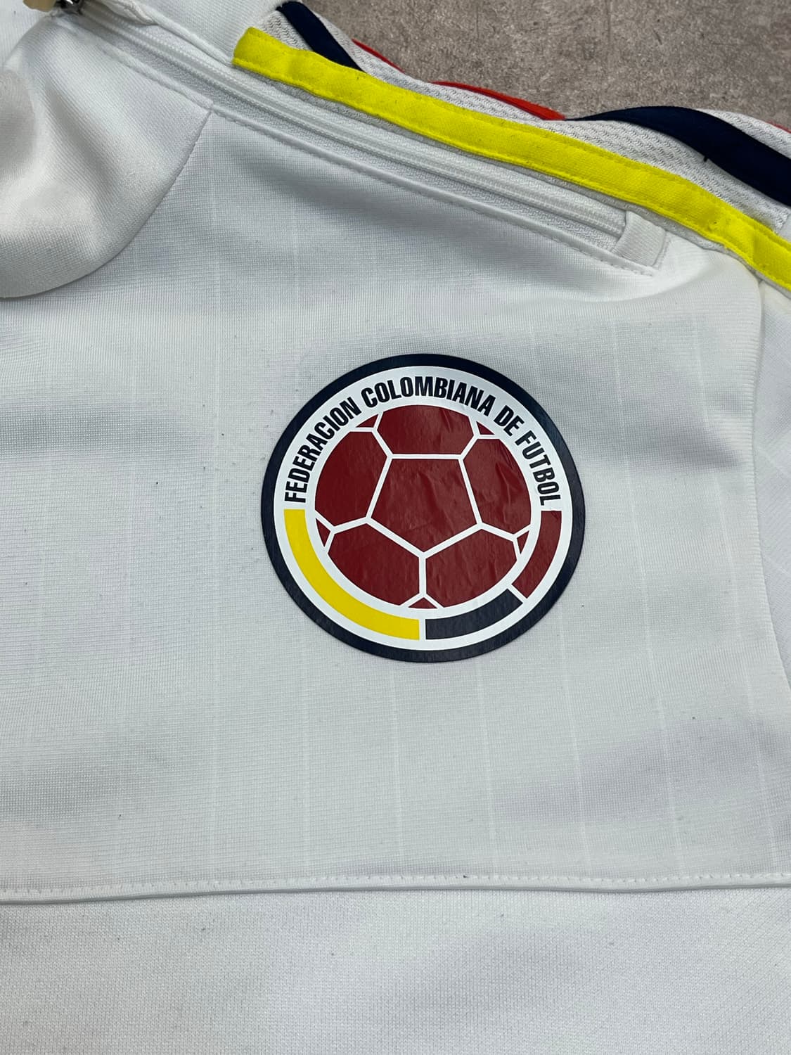 아디다스 콜롬비아 국대 트레이닝 탑 화이트 95 #csz2144 상품이미지4