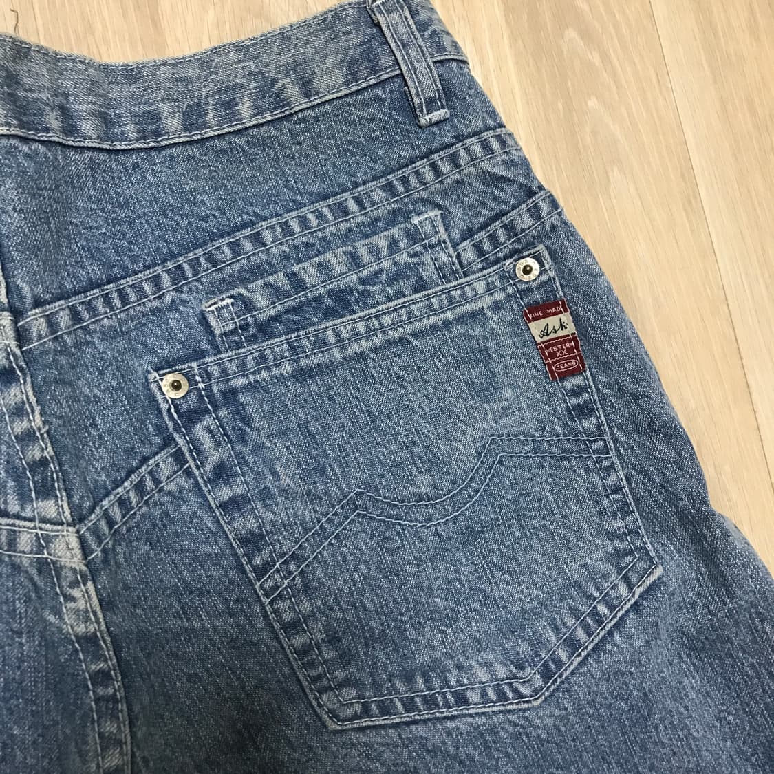ask 빈티지 워싱 데님 청바지 32사이즈 상품이미지5