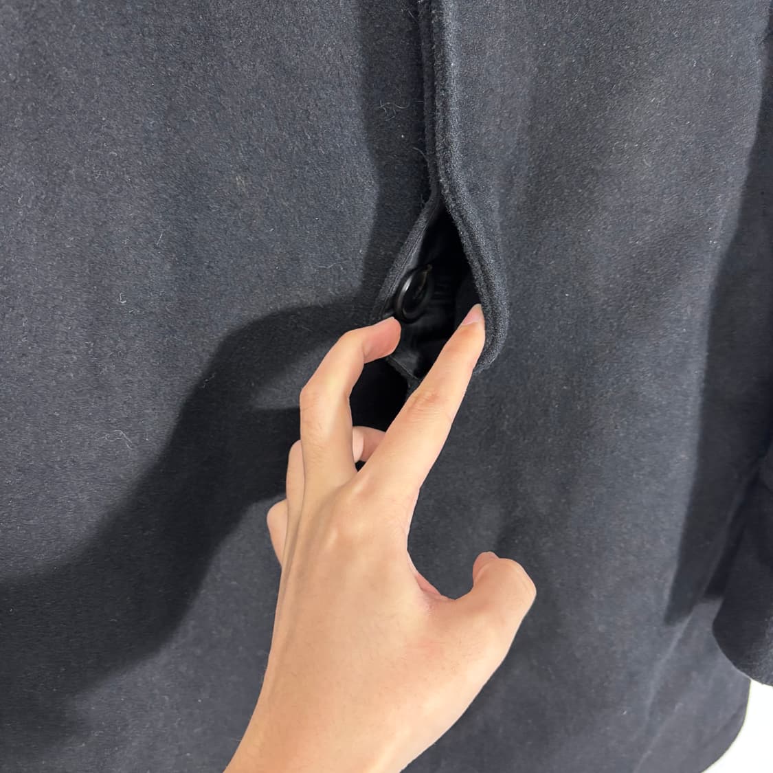 S 비바스튜디오 블랙 하프 발마칸코트 상품이미지2