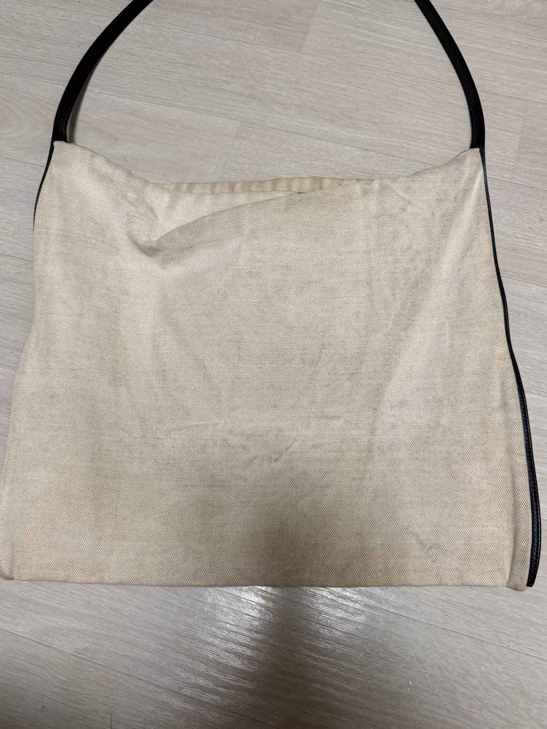 질샌더 보더 가죽 트리밍 캔버스 토트백 상품이미지6