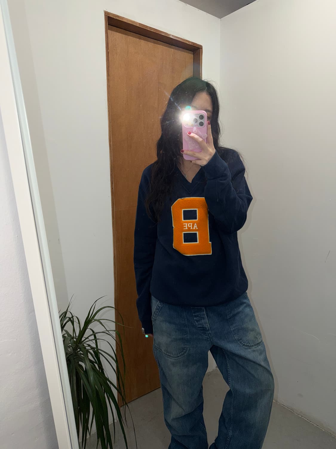 베이프 A BATHING APE Chenille B  Sweatshirt 상품이미지4