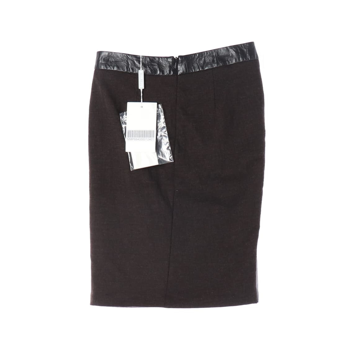 (새상품)[S]막스마라 송아지가죽 레더 스커트 셋업 치마
 상품이미지4