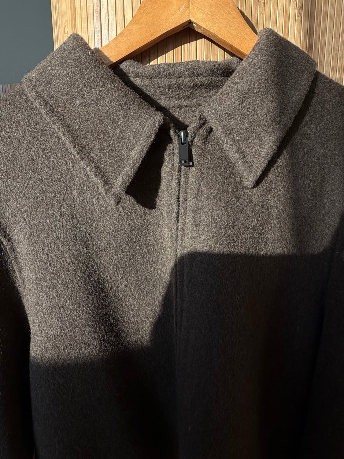 집업 핸드메이드 숏코트 (양모100) 상품이미지2