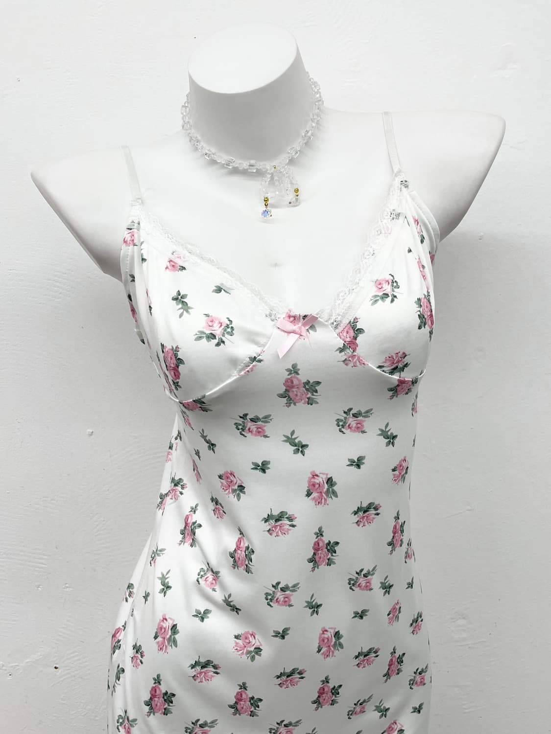 화이트 플로럴 레이스 원피스 상품이미지2