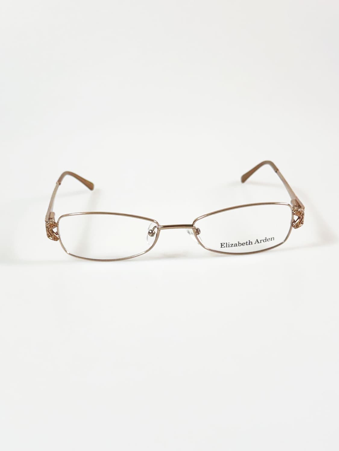 ELIZABETH ARDEN 로즈골드 슬림 스퀘어 메탈 빈티지 안경 상품이미지2