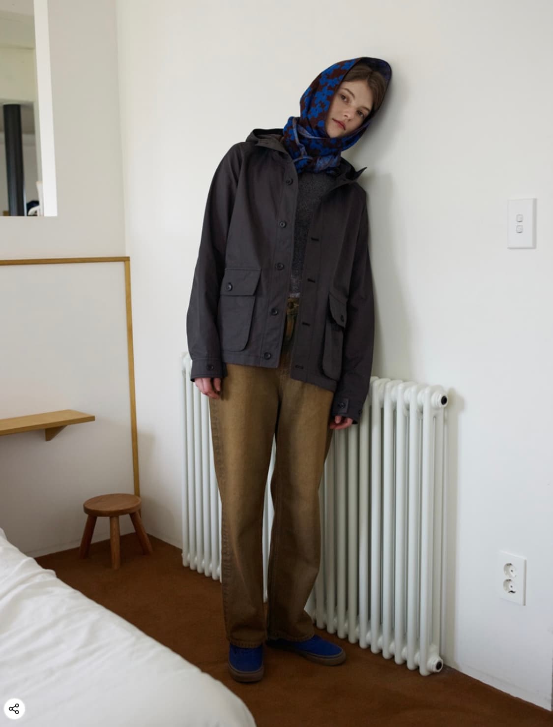 엔조블루스 후드 버튼 자켓 상품이미지1