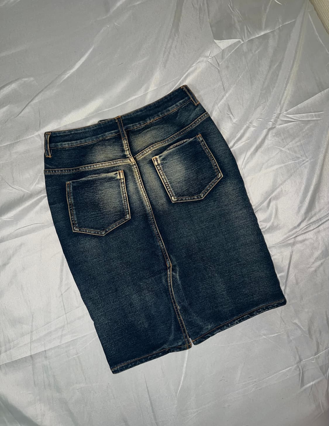 ✨vintage denim midi skirt y2k 워싱 청치마✨ 상품이미지3
