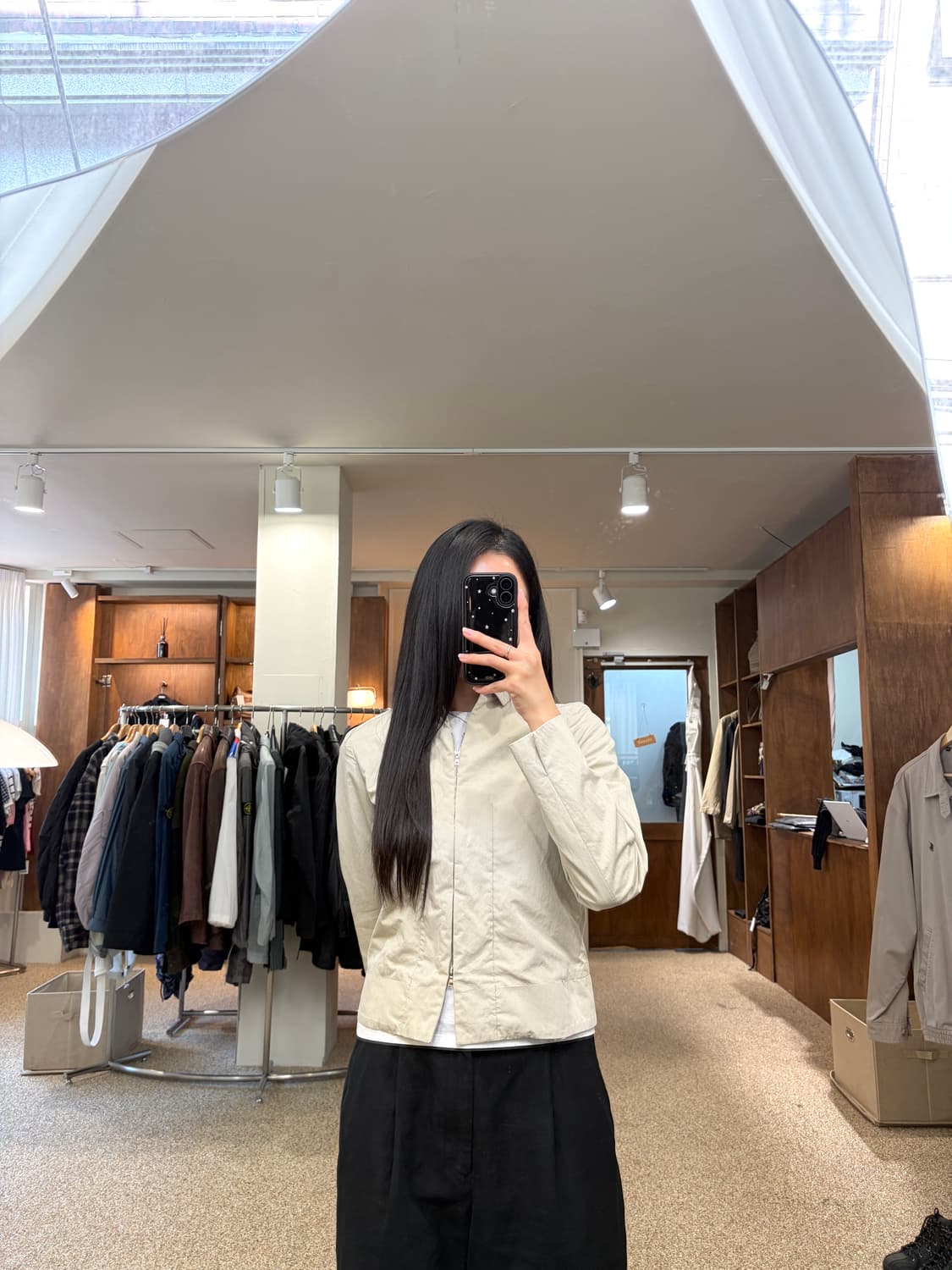 질샌더 라이트 그레이 집업 자켓 상품이미지2