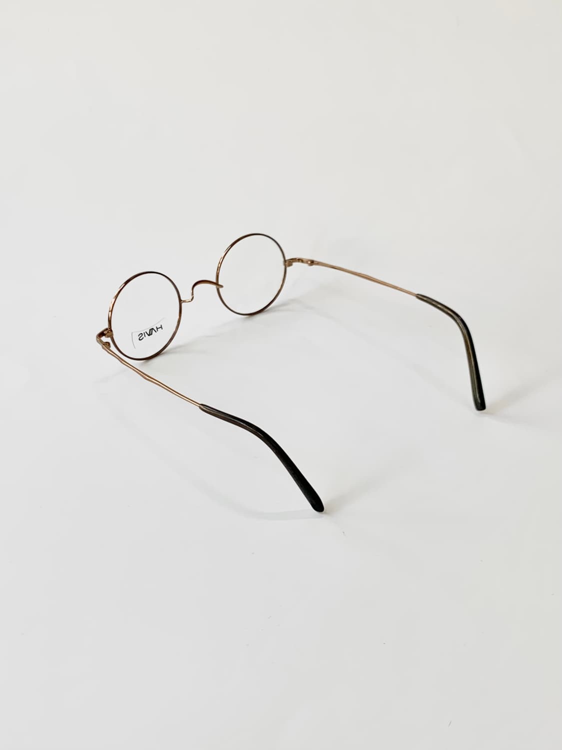 [픽키-586] (Small) 소형 라운드 안경테 브라운 메탈 상품이미지5