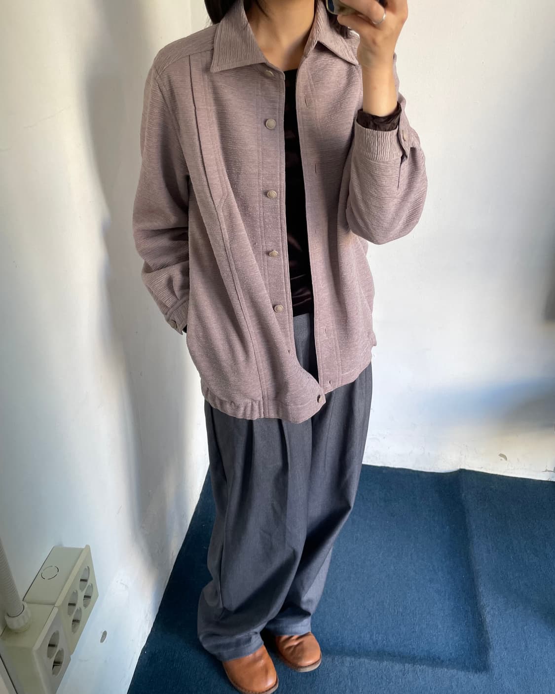 Wrinkle bomber jacket 상품이미지9