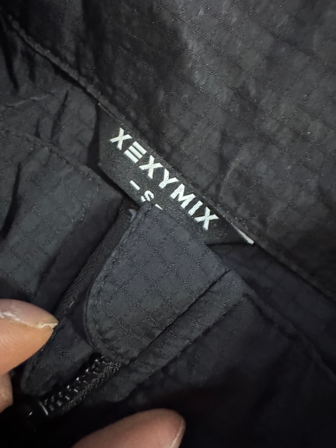 여성 젝시믹스 오버핏 크롭 나일론 바람막이 S 블랙 상품이미지3