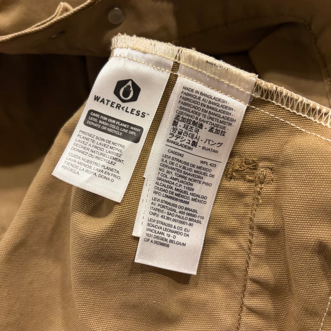 [M] 리바이스 브라운 코듀로이 카라 포켓 워크 자켓 D777 상품이미지7