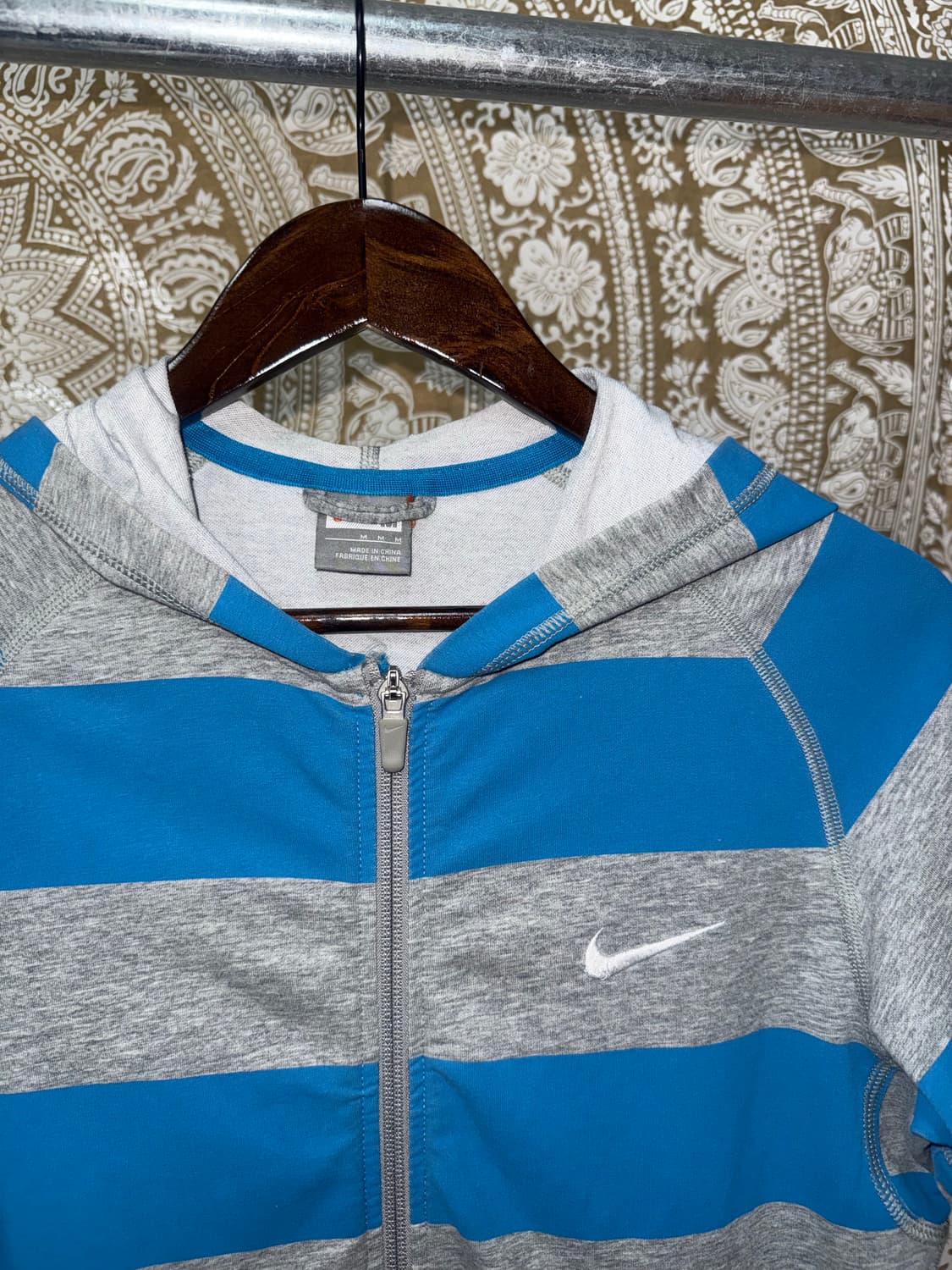 아디다스 여성 스트라이프 반팔 후드집업  상품이미지4