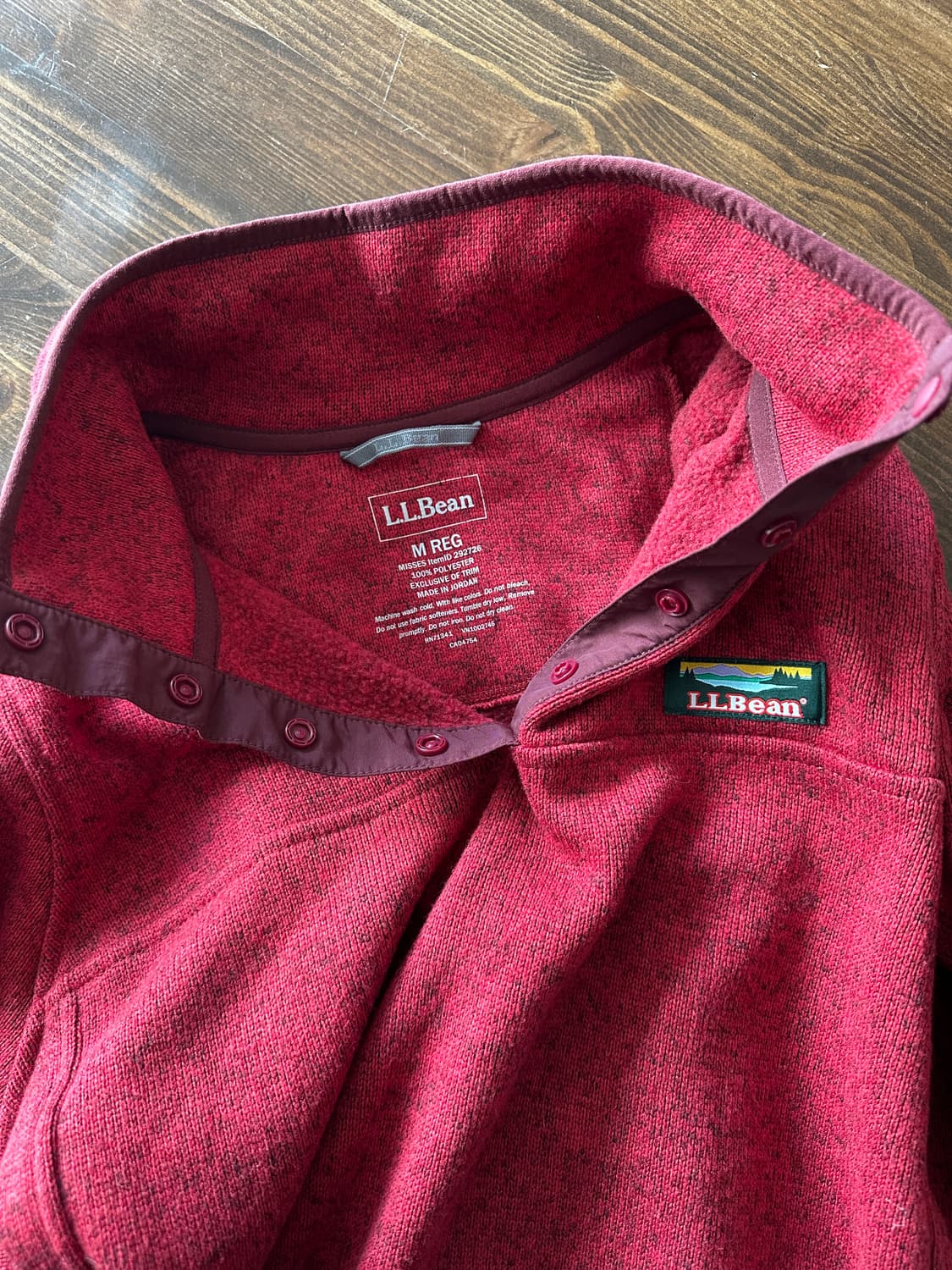 L.L.Bean 엘엘빈 스웨터 플리스 스냅 풀오버 상품이미지5