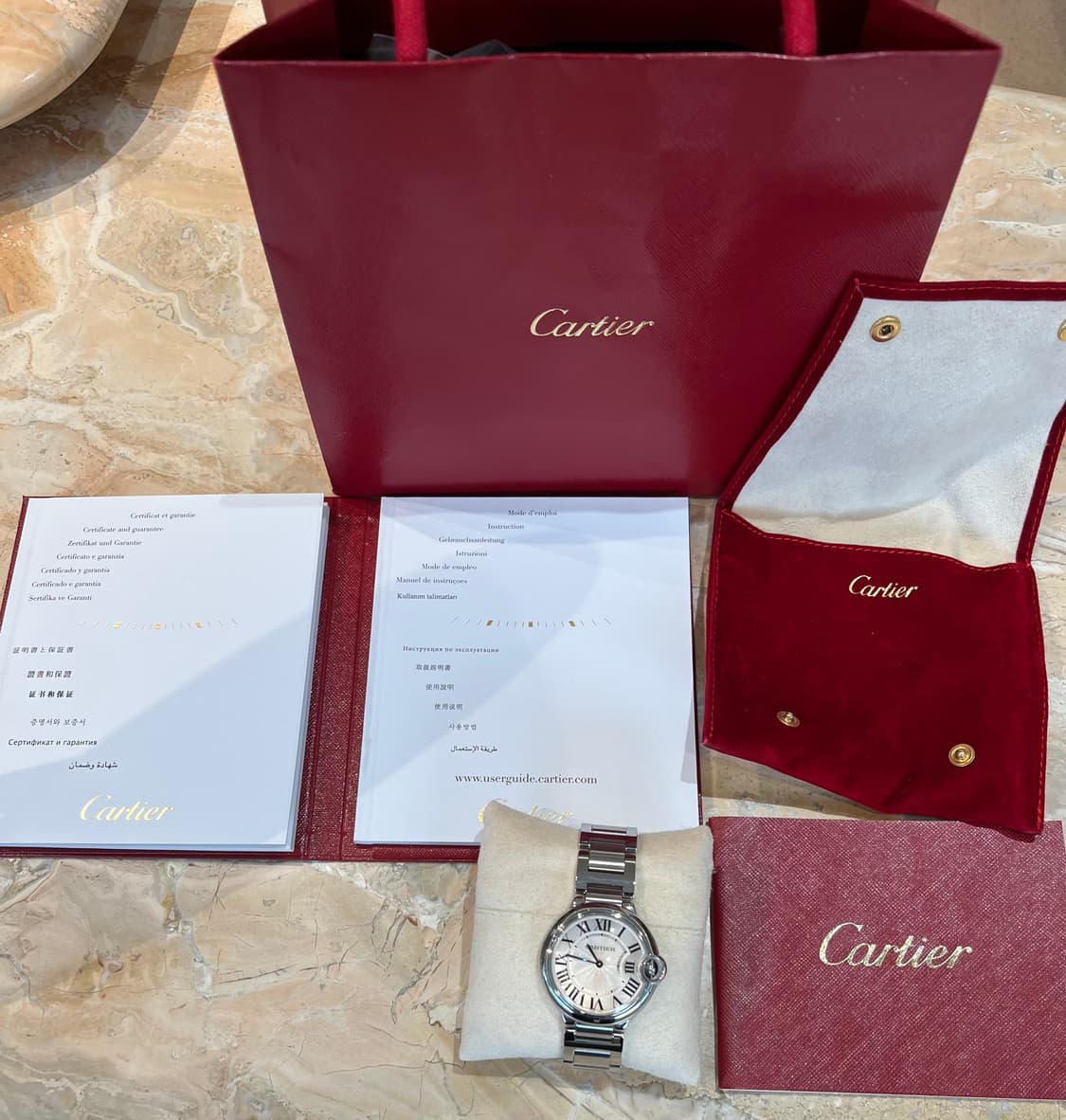 정품 까르띠에 발롱블루 36 쿼츠 상태 (A+급) 상품이미지1