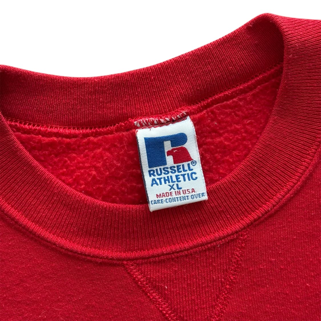 90s 러셀 스웻셔츠 레드 상품이미지4