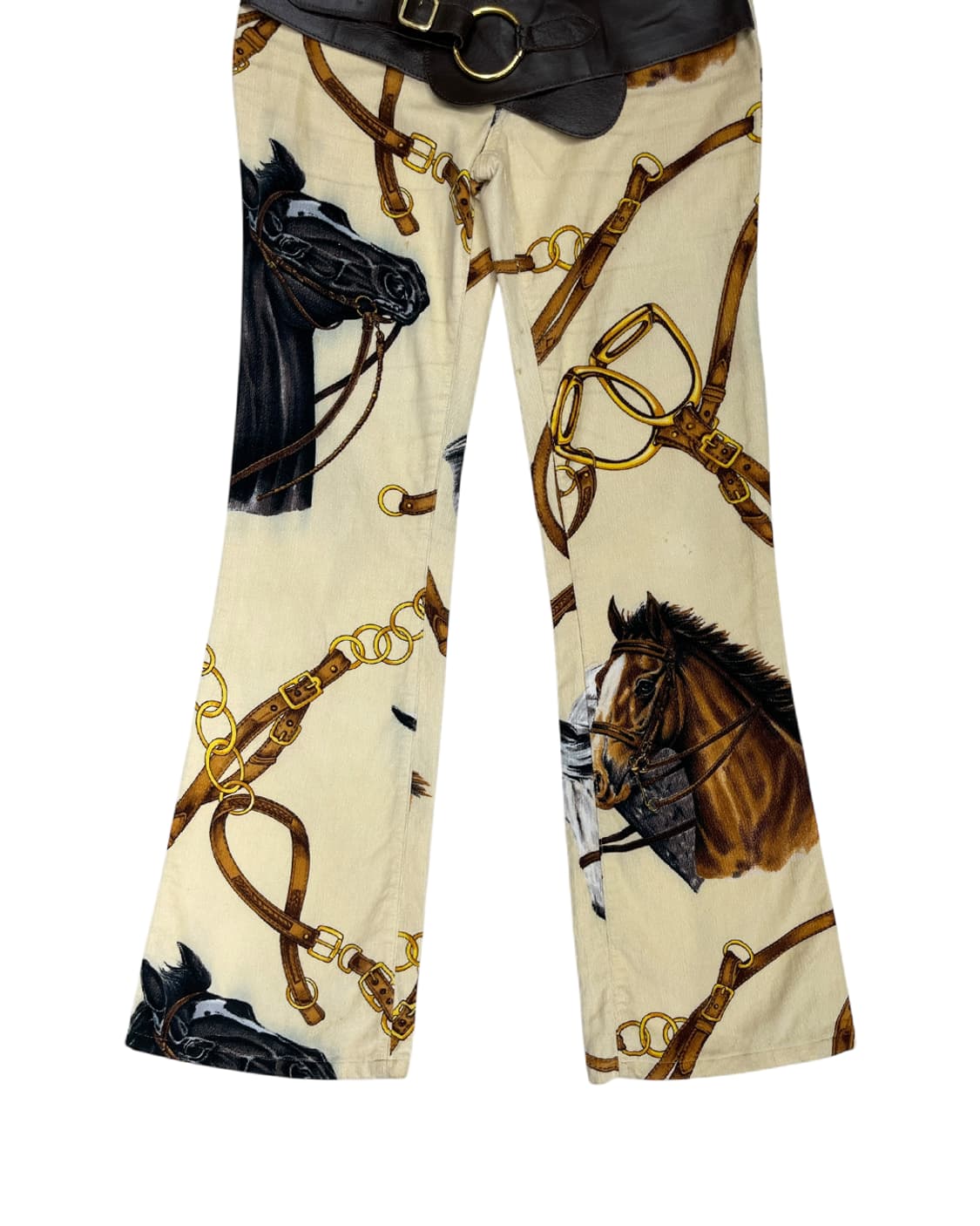 돌체 앤 가바나 레더 벨티드 패턴 부츠컷 팬츠 상품이미지7