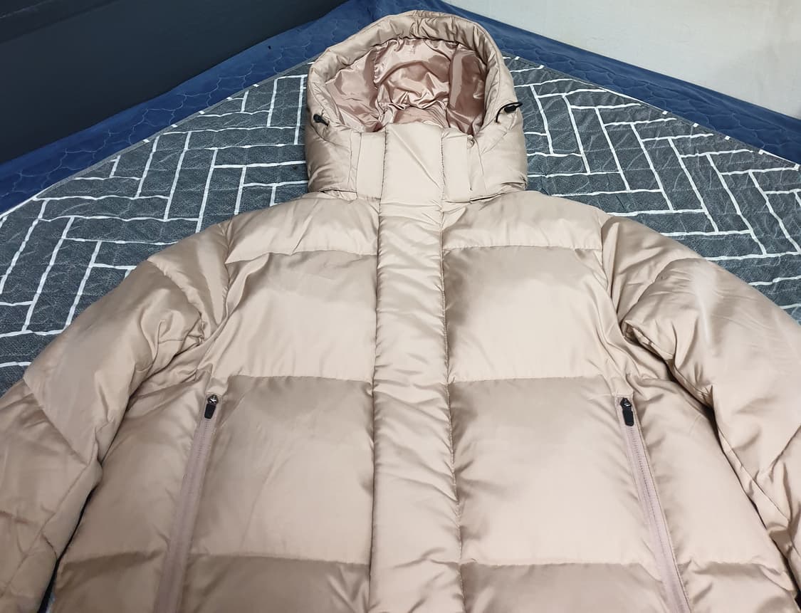 FRJ 오버사이즈 거위털 롱패딩 베이지 (95) 상품이미지2