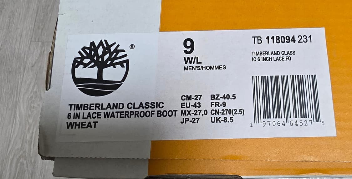 팀버랜드 6인치 워터프루프 베이직부츠(270~275) 상품이미지2