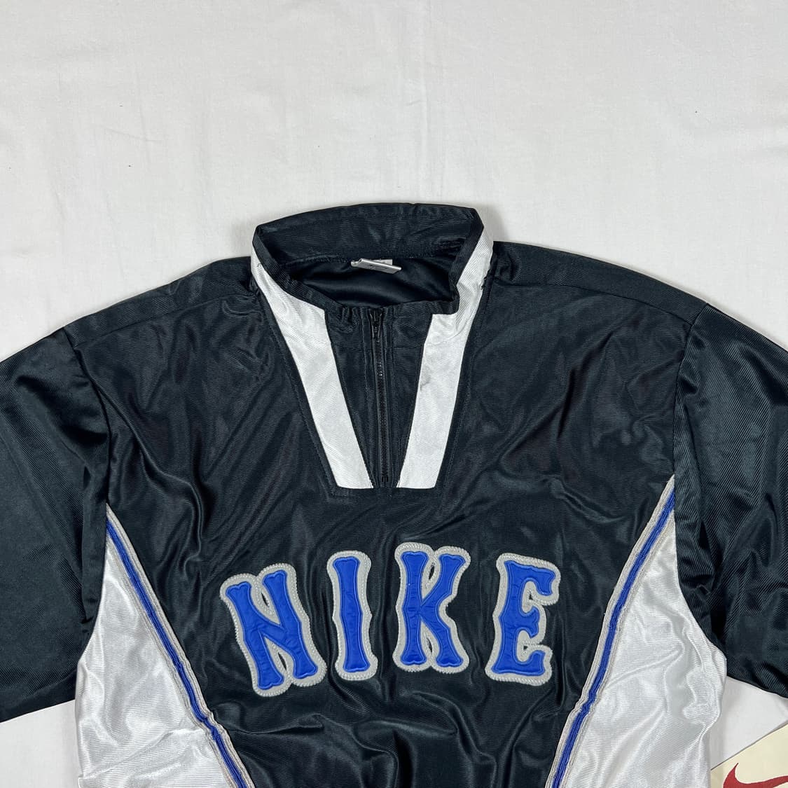 데드스탁 90‘s 나이키 nike 스펠아웃 하프 집업 반팔저지 상품이미지2