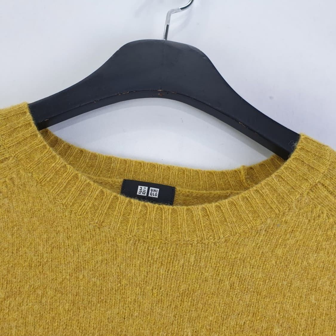 유니클로 여성M 머스타드 라운드 니트 M5920 상품이미지4