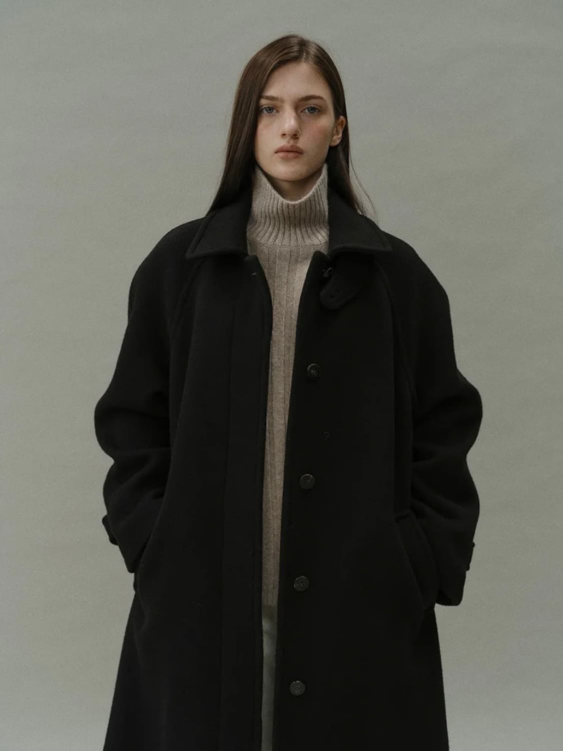 블랭크공삼 캐시미어 울 발마칸코트 상품이미지1