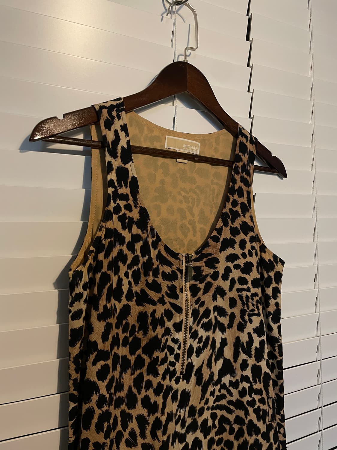 마이클코어스 레오파드 슬리브리스 원피스 상품이미지5