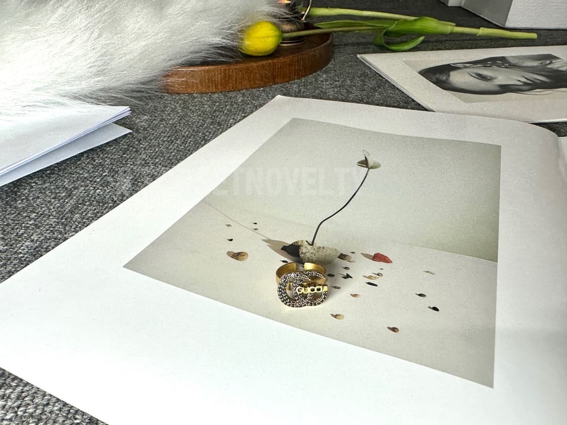 구찌 클래식 GG 이니셜 반지 골드 상품이미지1