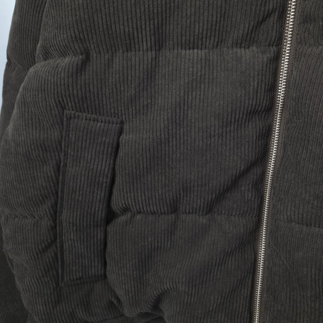 남 2XL(110)/ 골덴 코듀로이 다크브라운 패딩 상품이미지2