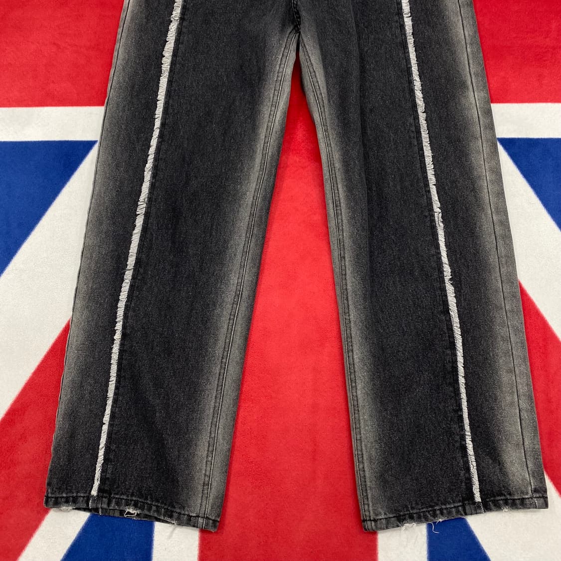 빈티지 와이드 흑청데님팬츠 L  상품이미지3