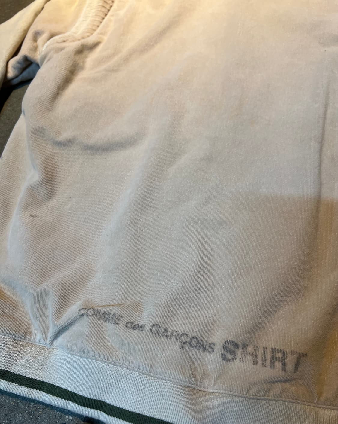 꼼데가르송 셔츠 코듀로이 집업 자켓 베이지 L 상품이미지5