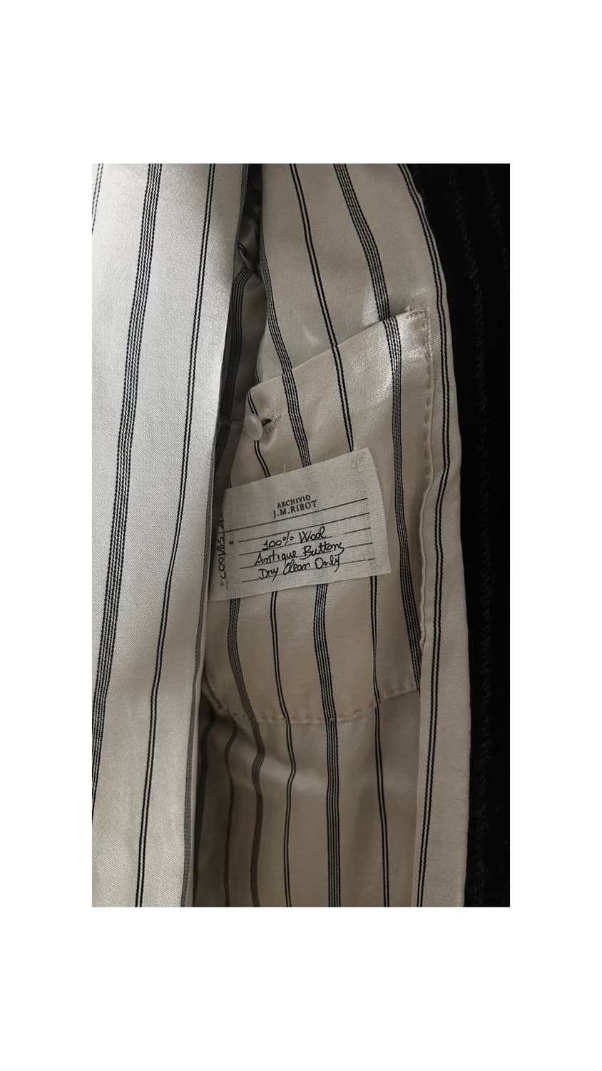 Archivio J.M. Ribot wool navy coat 상품이미지3