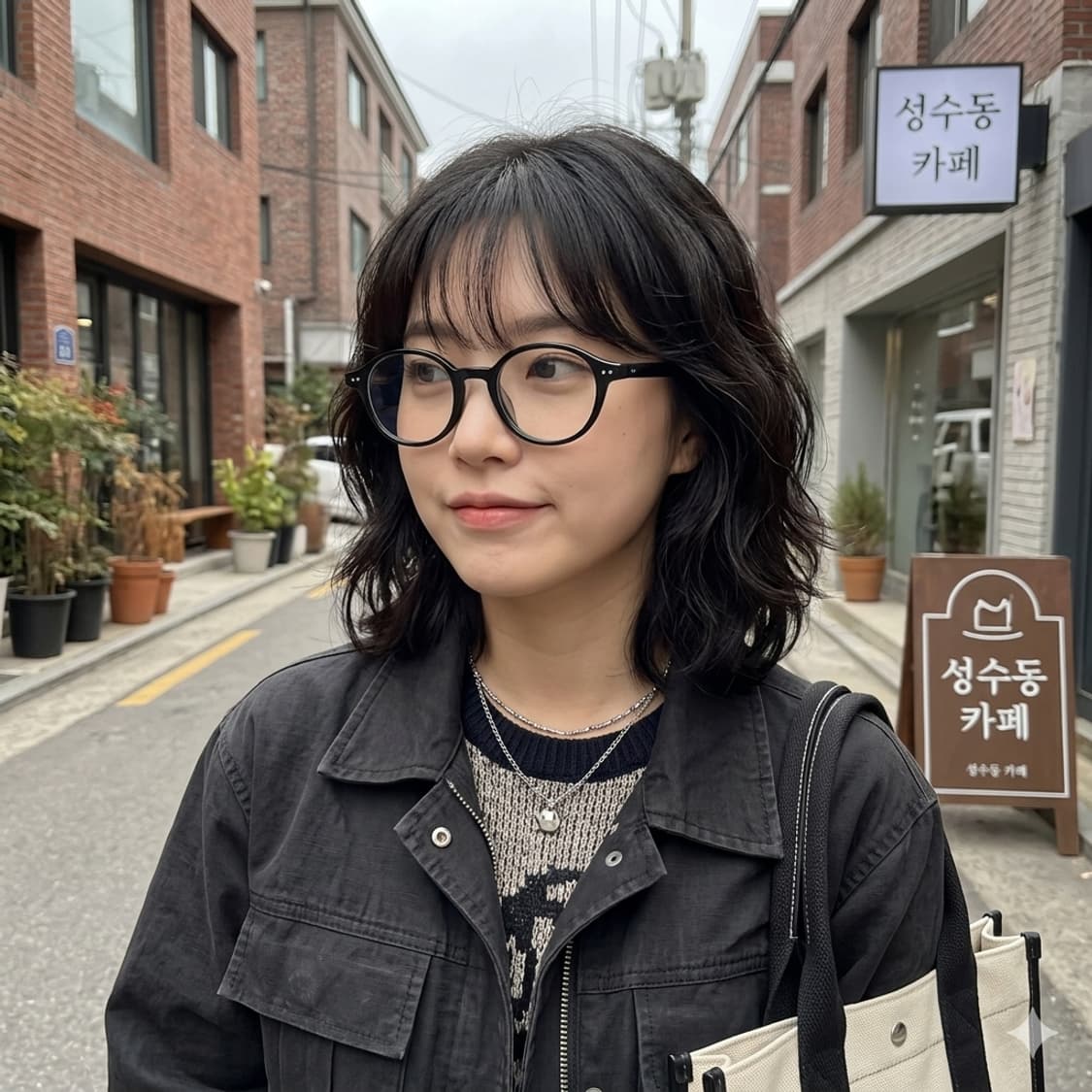 빈티지 타원형 레트로안구 뿔테 블랙 안경테 상품이미지1