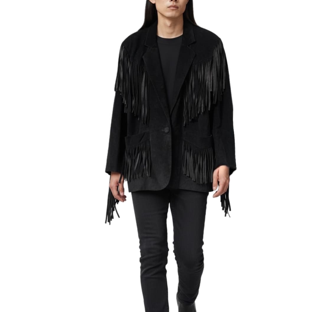 Neutral Trritory 원버튼 프린즈 소가죽 블레이저 상품이미지1